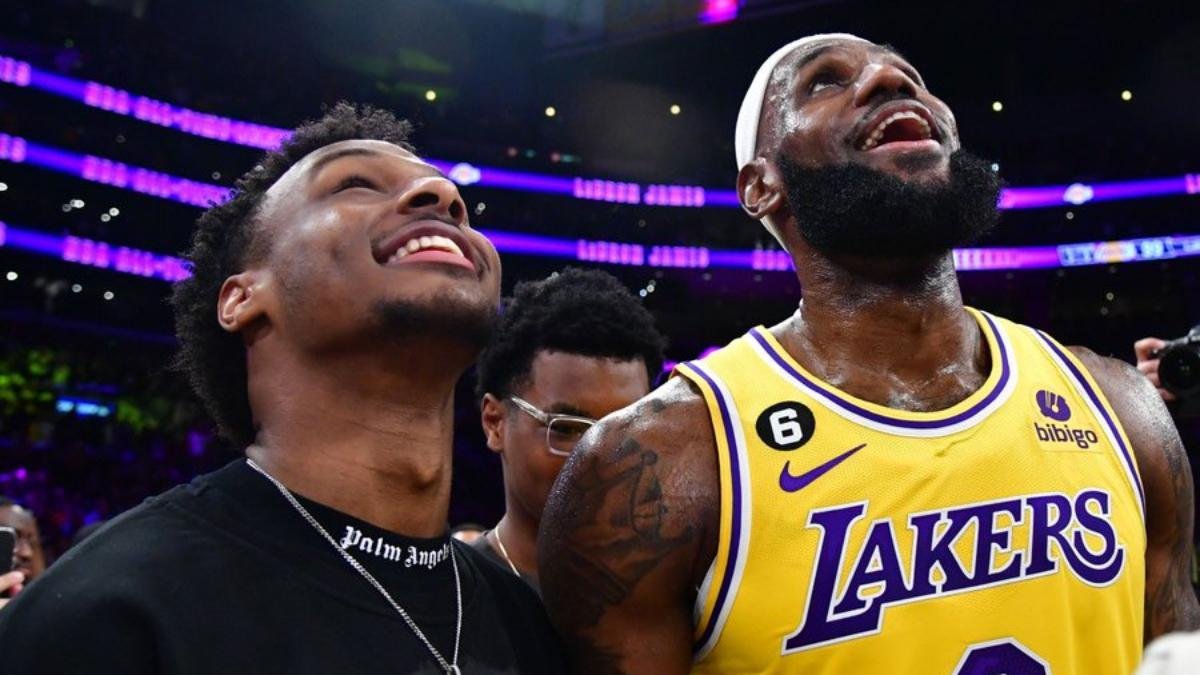 LeBron James Lakers Bronny James Draft