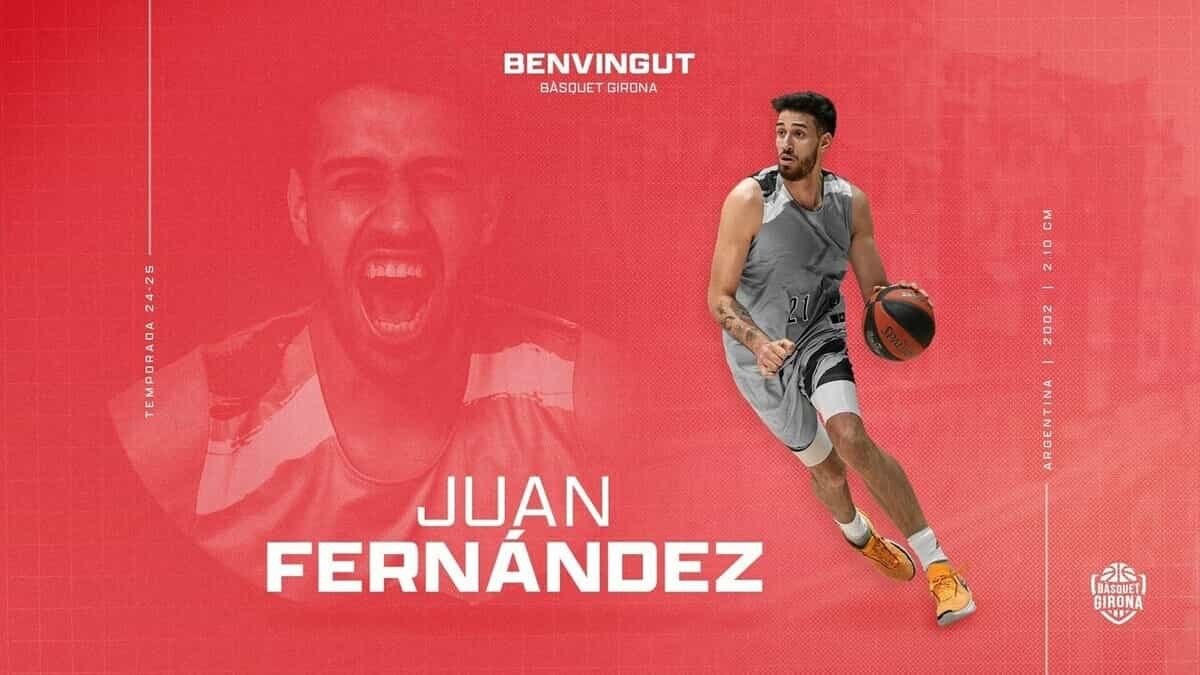 Juan Fernández, nuevo fichaje del Bàsquet Girona de la Liga Endesa