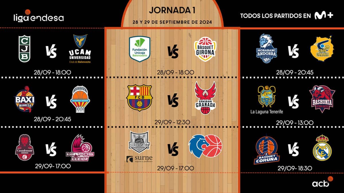 Calendario ACB 2024-2025