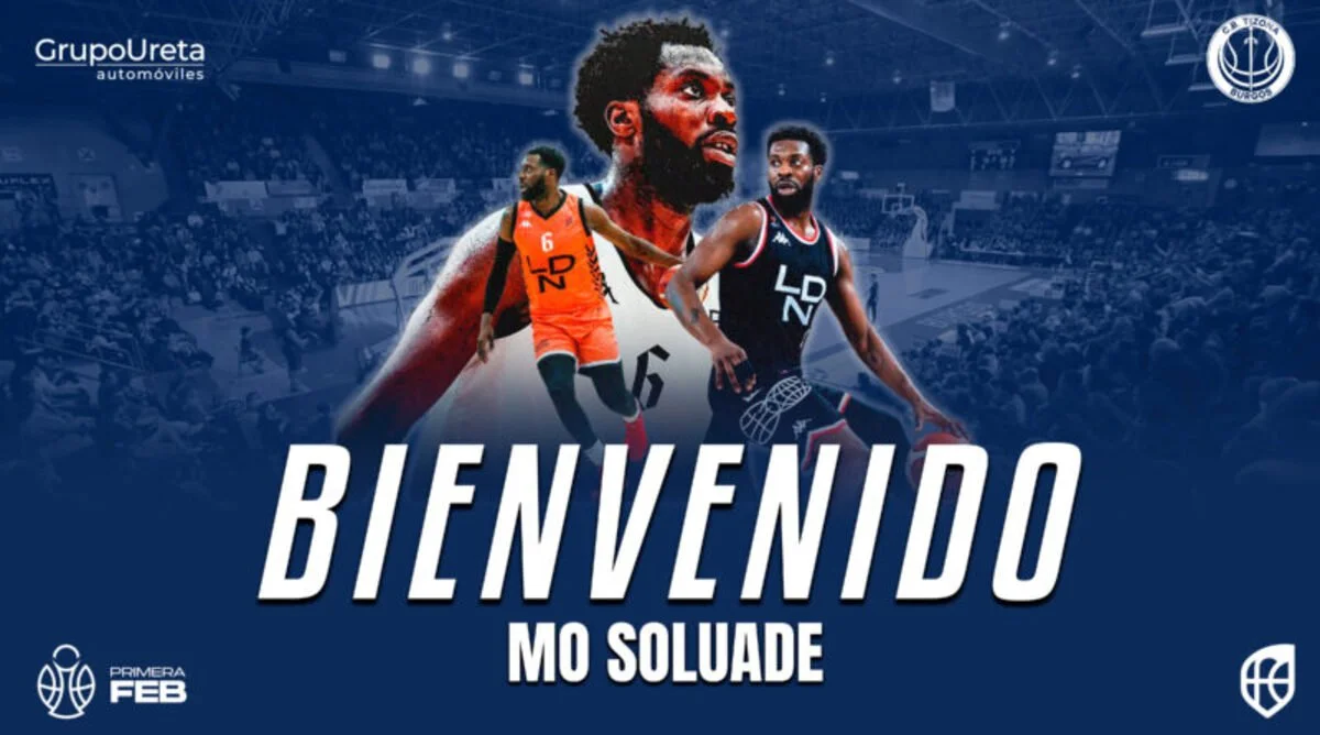 Mo Soluade se une a Grupo Ureta Tizona Burgos para esta Primera FEB