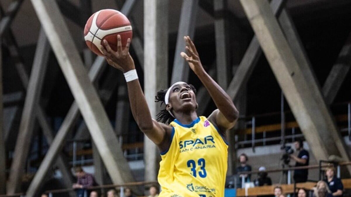 Maya Caldwell, jugadora de baloncesto del Spar Uni Girona