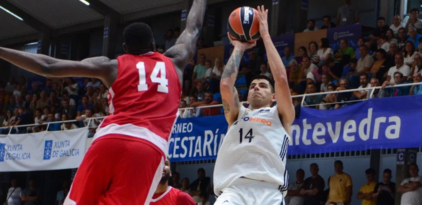 Canasta Gaby Deck en el madrid baloncesto monaco de pretemporada