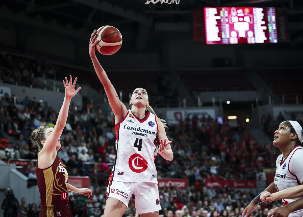 Mariona Ortiz durante el partido de esta noche frente Umana Reyer Venezia