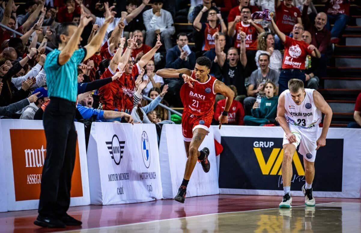Derrick Alston Jr, jugador del BAXI Manresa, equipo de la Basketball Champions League