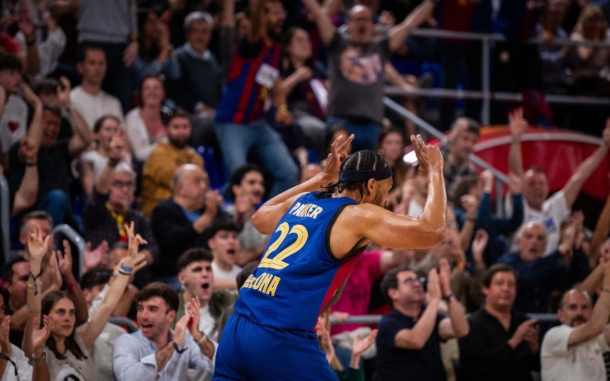Jabari Parker jugador de baloncesto Barça Basket en partido de euroliga contra el Monaco.