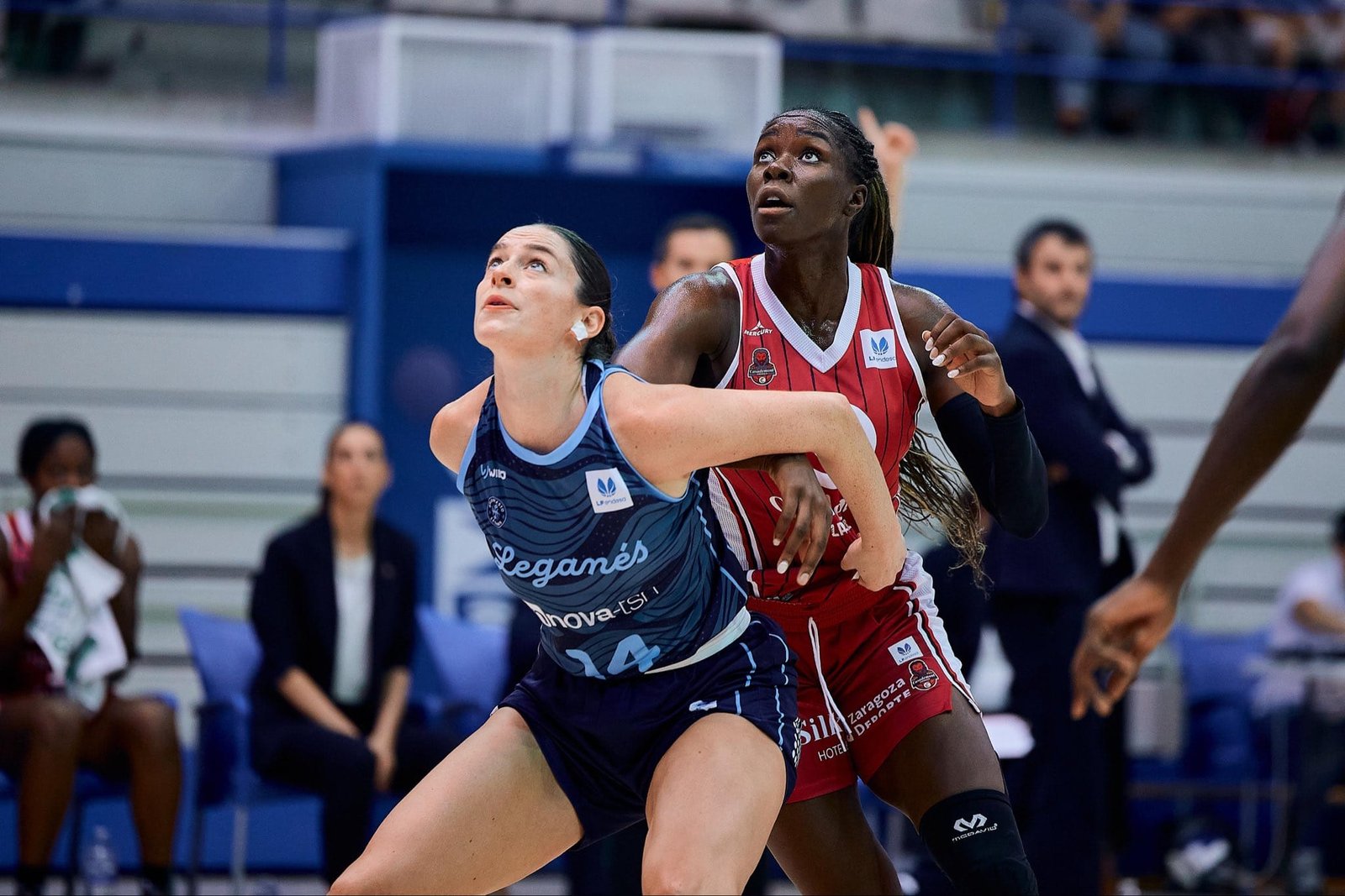Ornella Bankolé durante el partido de ayer frente Innova TSN Leganes
