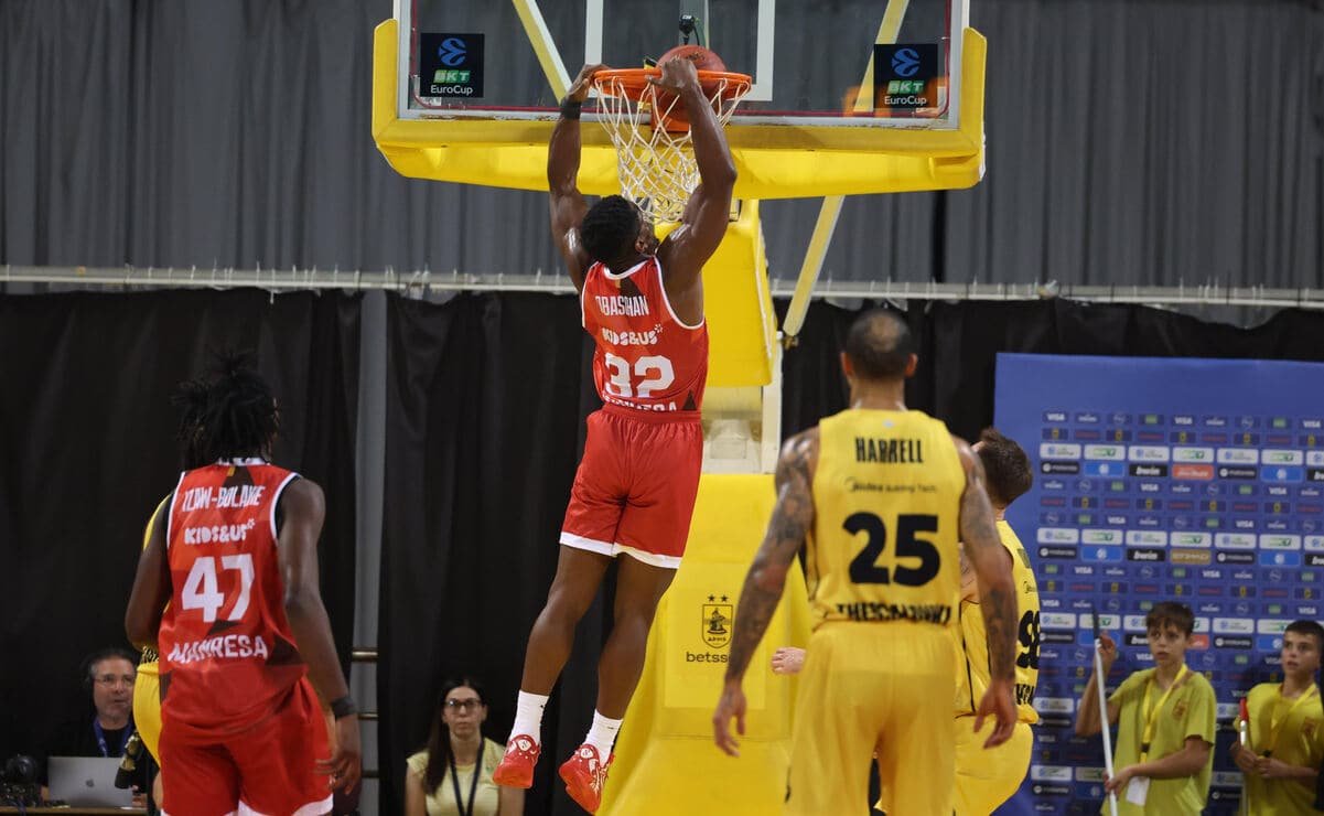 Obasohan lidera el estreno a domicilio del BAXI Manresa en Salónica (79-86)