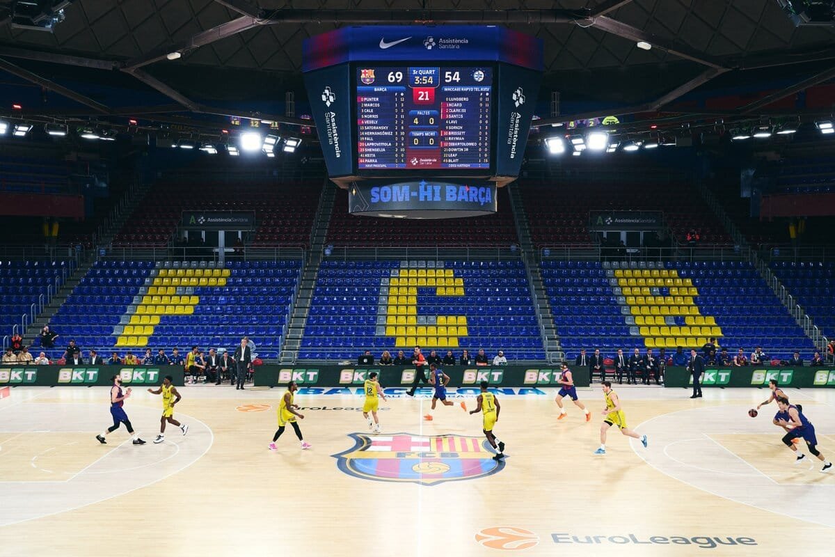 El Barça vive de la renta para vencer a Maccabi a puerta cerrada (93-83)