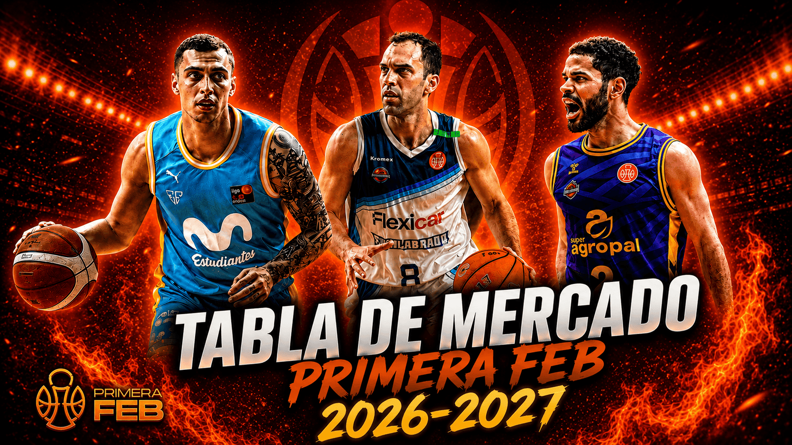 Tabla de mercado | Primera FEB. Temporada 2026-2027