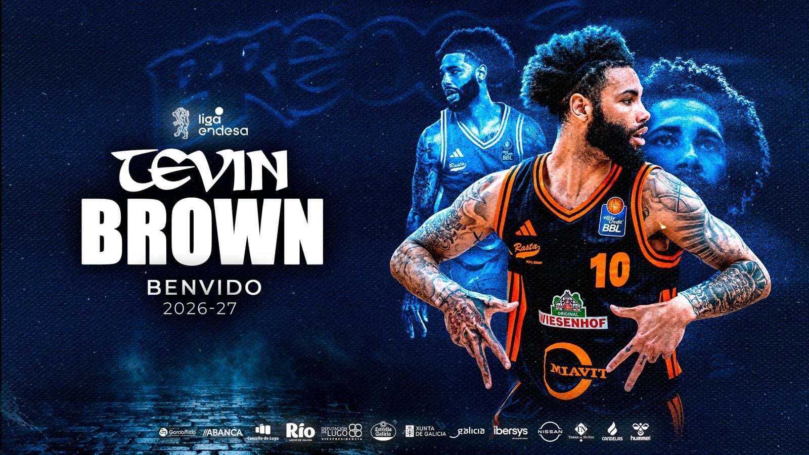 Tevin Brown, segundo fichaje de CB Breogán para 2026-2027