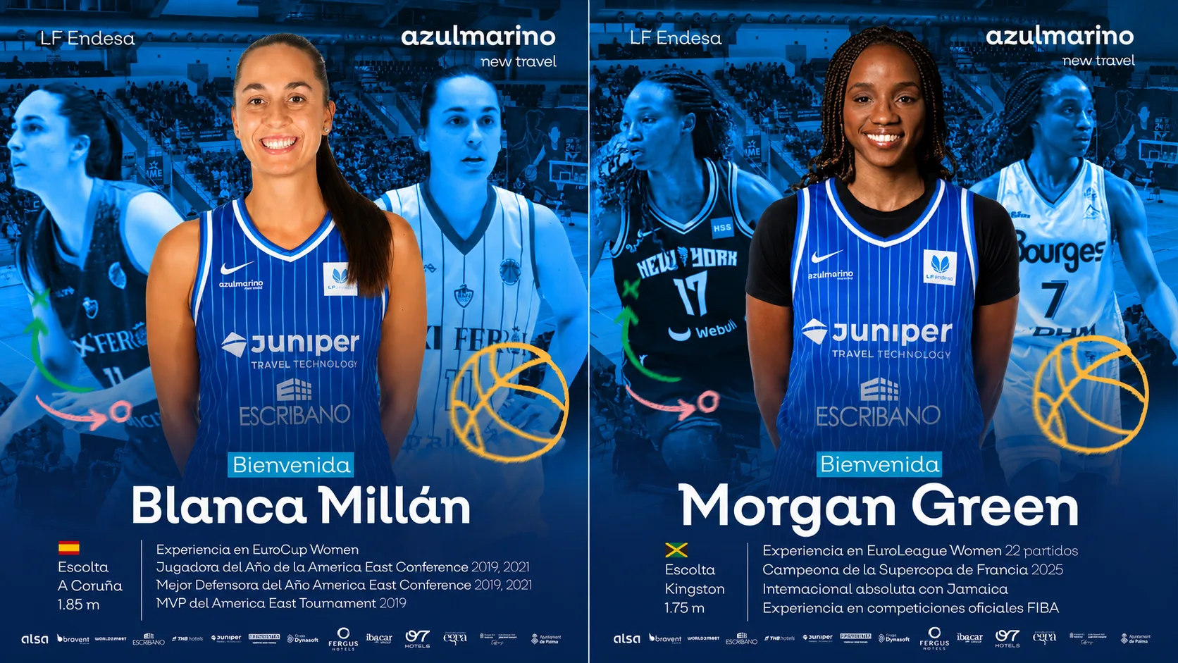 Azulmarino Mallorca Palma sigue sumando talento: llegan Blanca Millán y Morgan Green