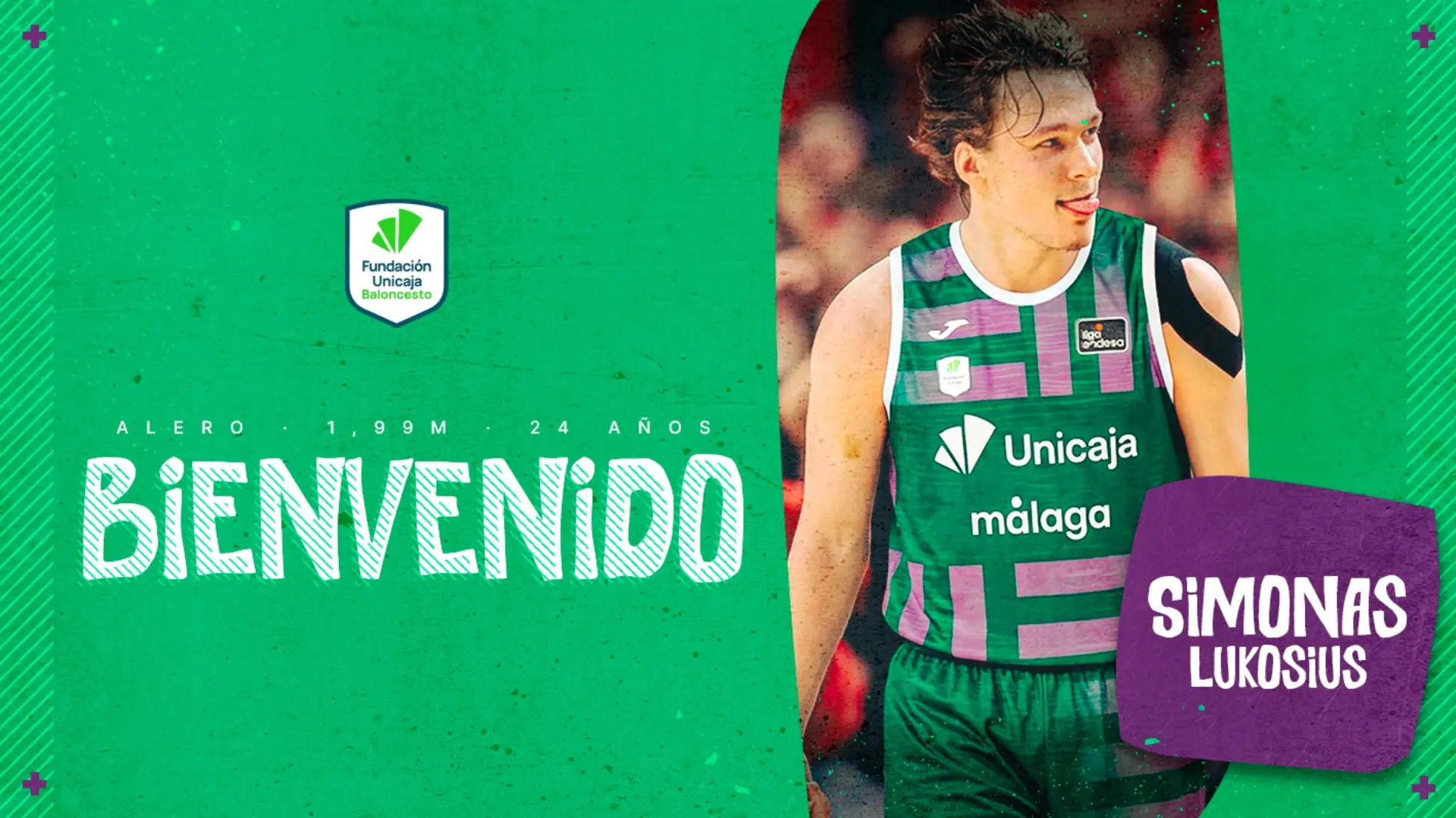 Unicaja incorpora al joven anotador lituano Simonas Lukosius